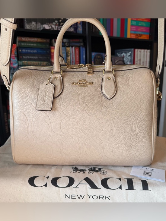 Coach Handbags - Coach Large Rowan Satchel Bag in Signature Leather